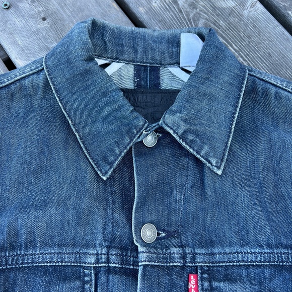 Levi's Commuter Slim Denim Trucker Jacket Sz S - Picture 3 of 8